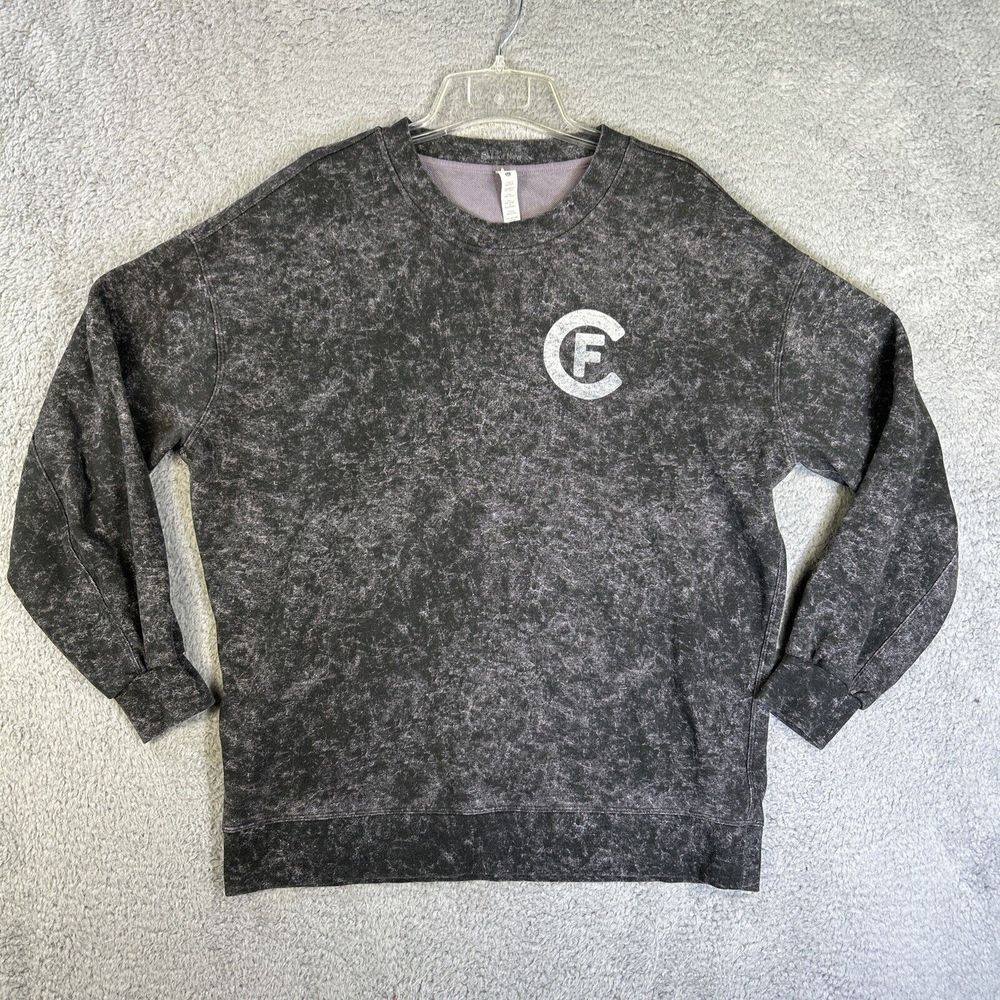 Lululemon Sweatshirt Womens 6‎ Black Tie Dye Sofstreme Crew Fulton County Jail